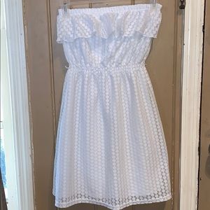 Girls sheer 2 layer dress